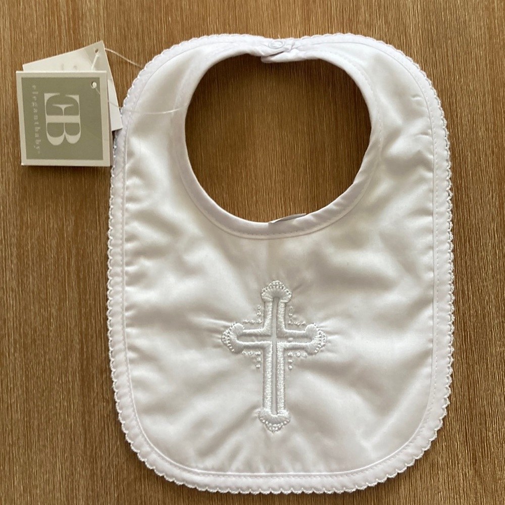 Elegant Baby Christening Bib